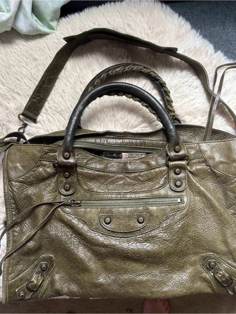 Balenciaga vintage Olive Green Classic City Bag